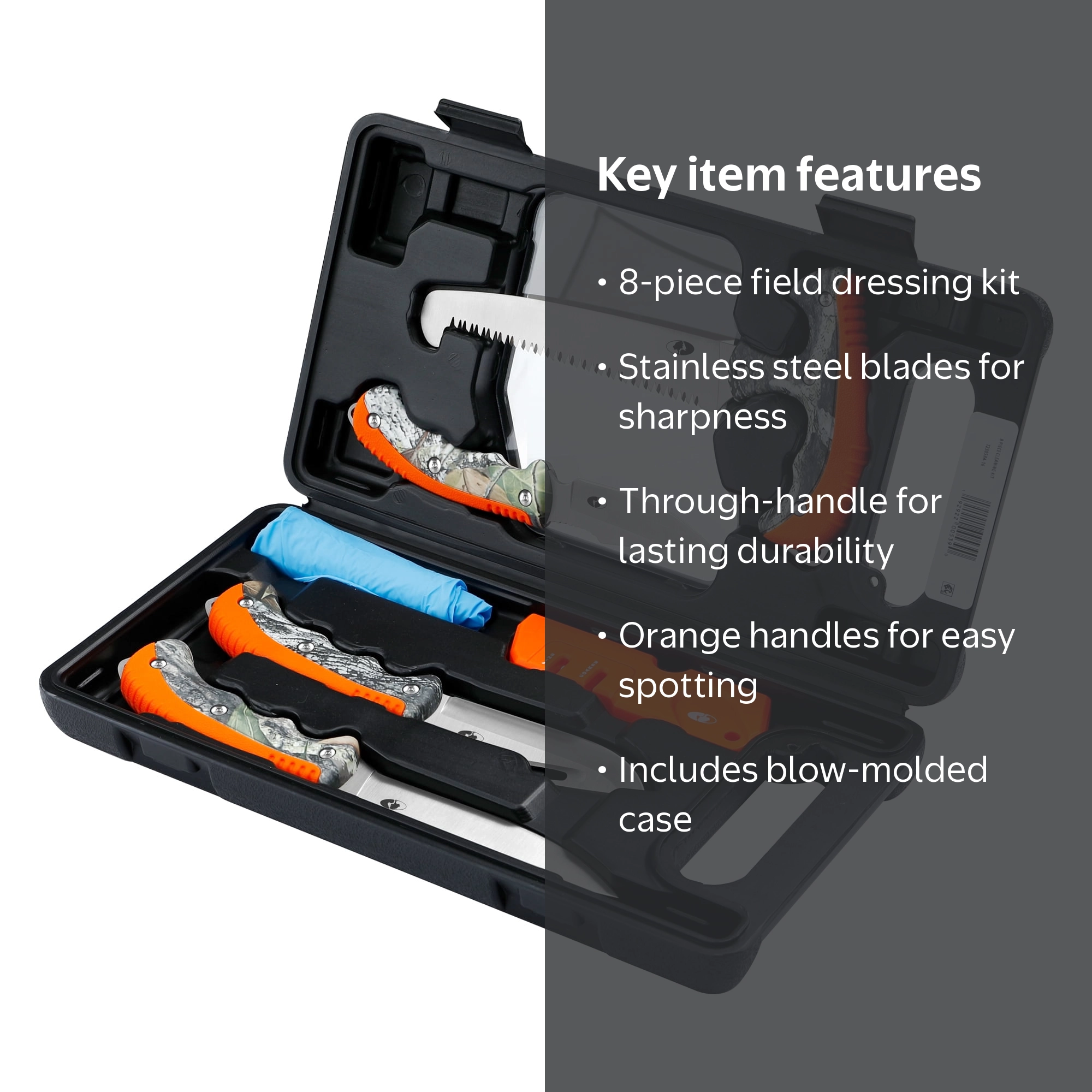 Mossy Oak Hunting Cleaning Kit - Stainless Steel Blades - Walmart.com