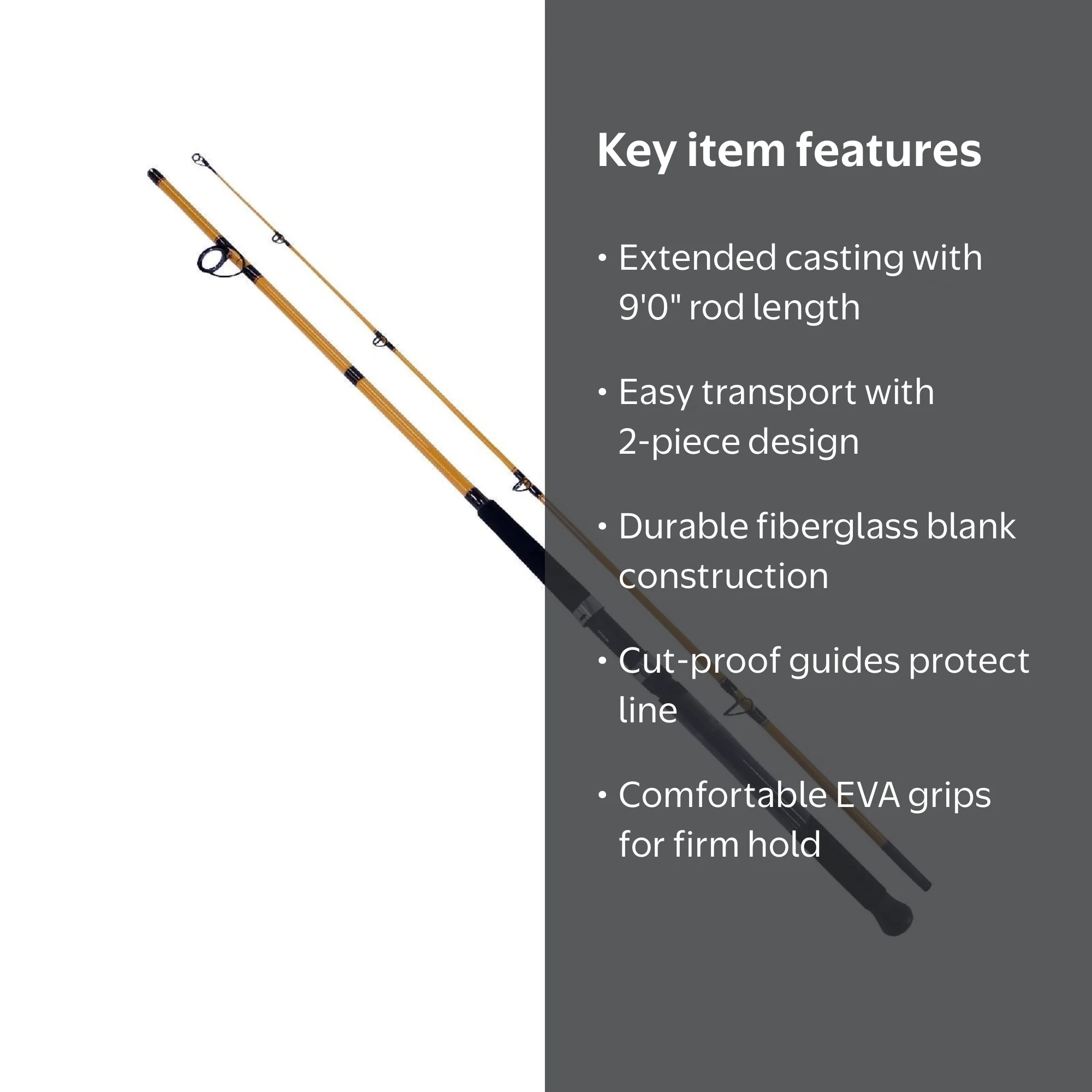 Daiwa FTS902MFS Surf Fishing Rod - Fiberglass - 90 Length