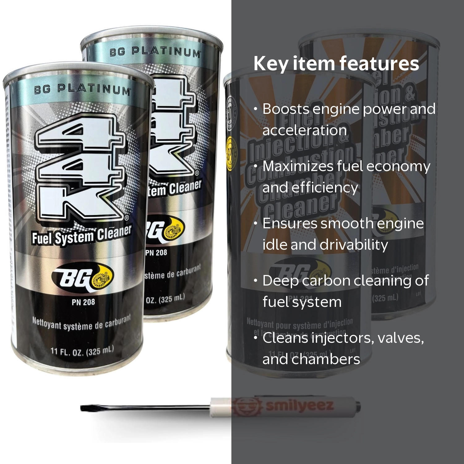 BG K1003 Fuel Injection & Combustion Chamber Cleaner PN 201 & BG