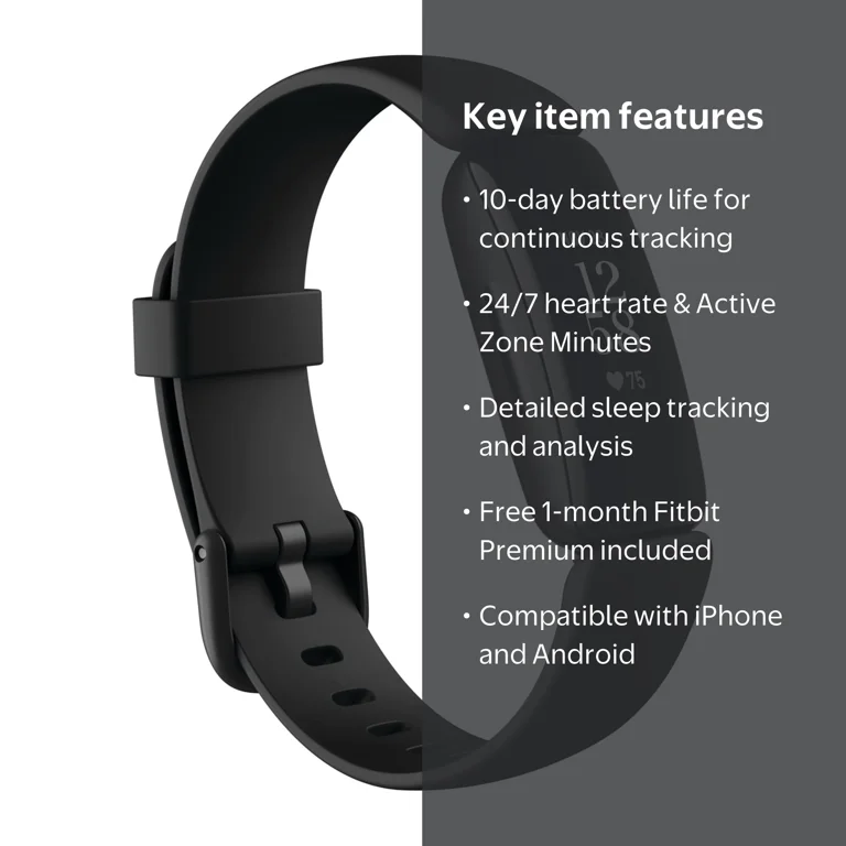 Fitbit Inspire 2 - Heart Rate, Wireless Activity, Step & Sleep