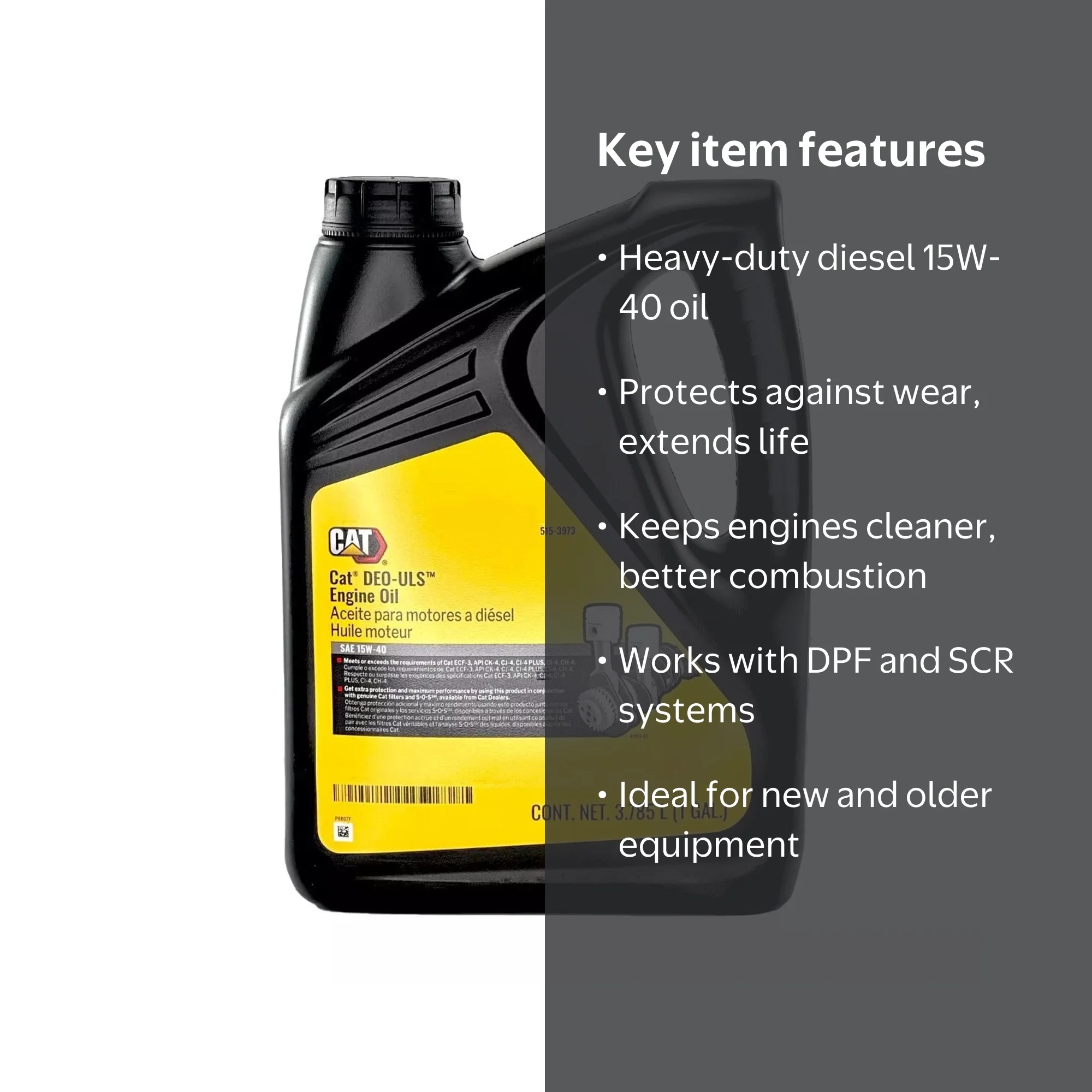 Cat 515-3973 DEO-ULS 15W-40 Engine Oil | 1 Gal. Jug - Walmart.com