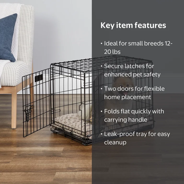 MidWest Homes for Pets 24-Inch Two-Door iCrate Folding Dog Crate