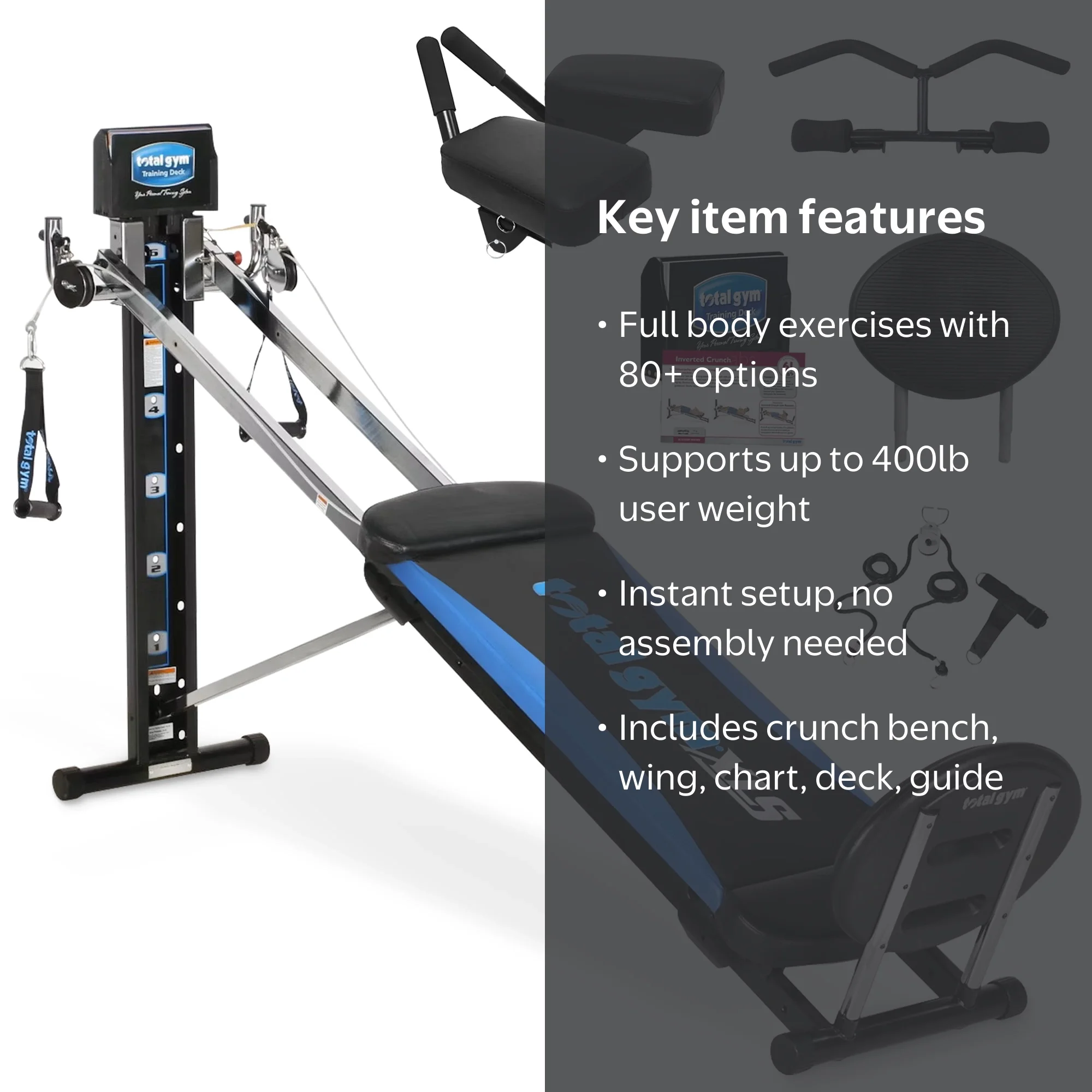 Total Gym XLS Unisex Universal Home Gym Workout Machine - Walmart.com