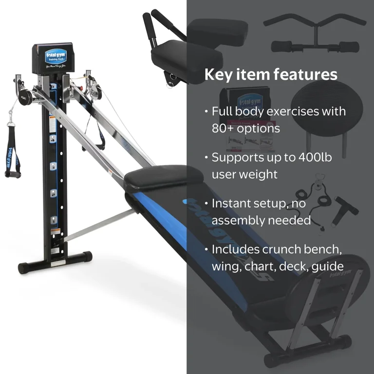 Total Gym XLS Unisex Universal Home Gym Workout Machine - Walmart.com