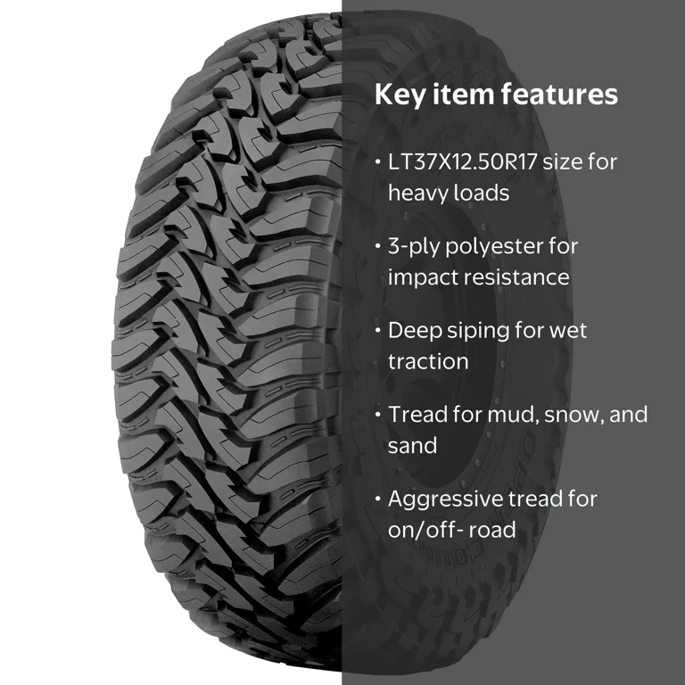 Toyo Open Country M/T Mud Terrain LT37X12.50R17 124Q D Light Truck