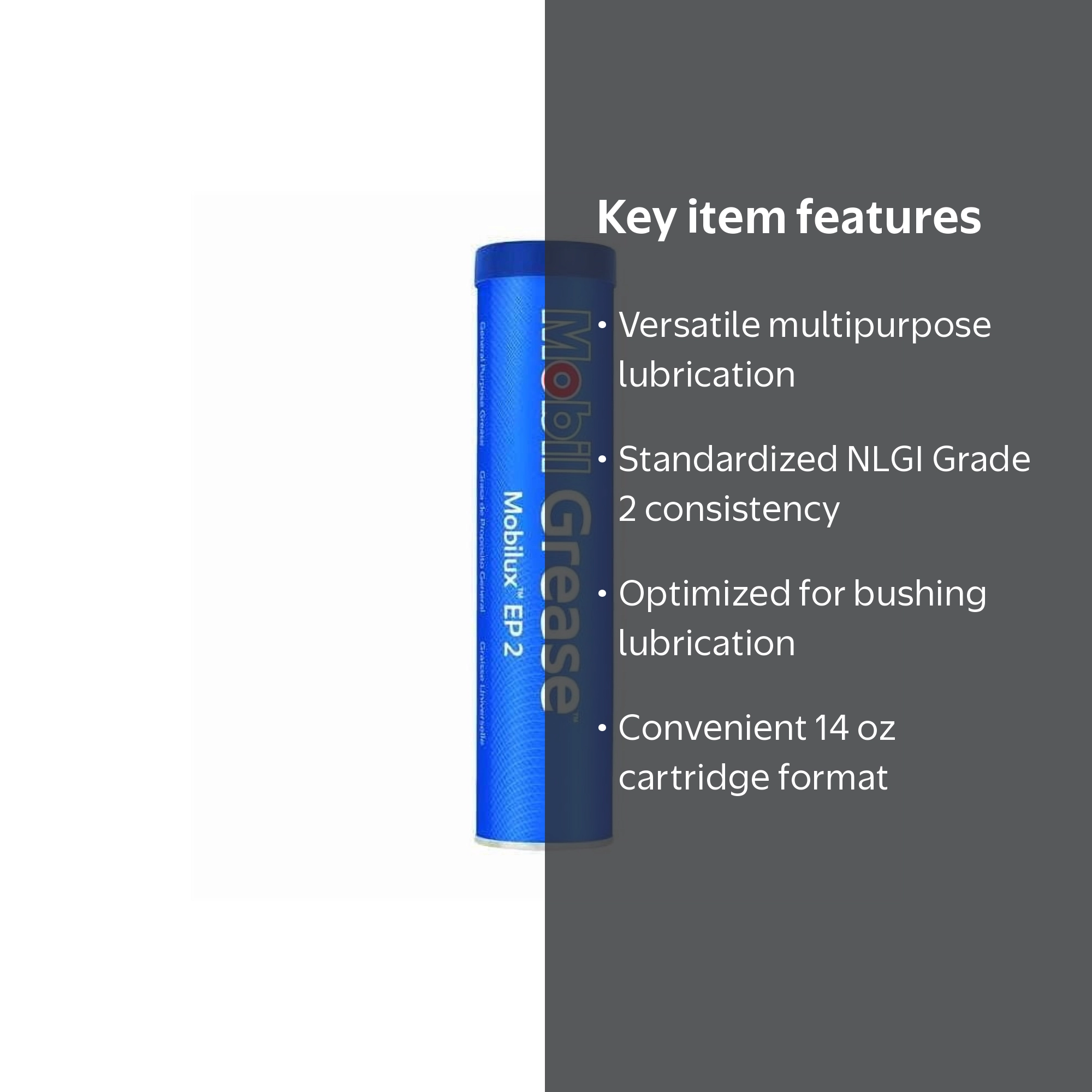 Extreme Pressure Grease, ux EP 2, Cartridge, NLGI Grade 2, 13.7 oz