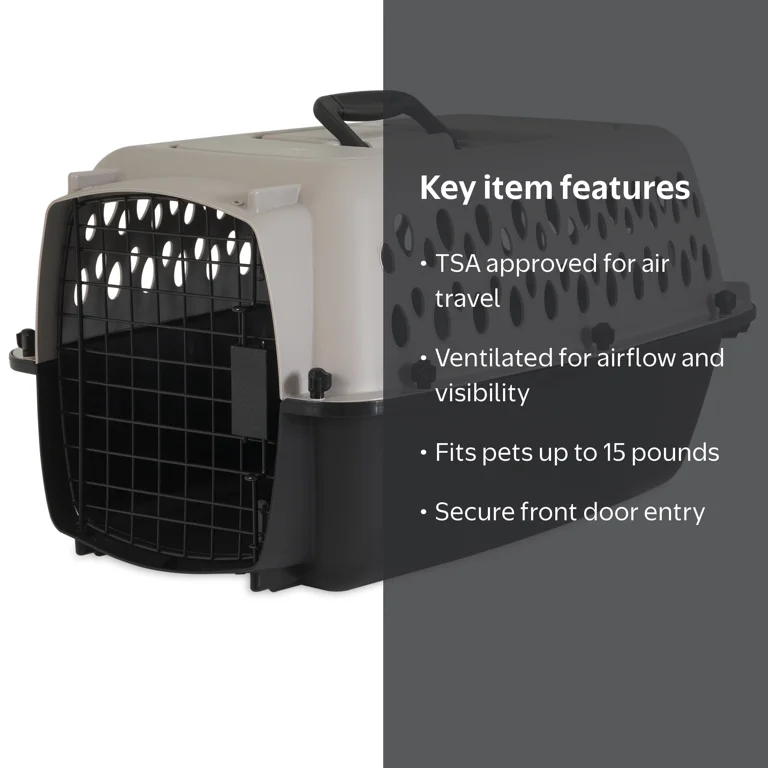  CANIN フードル 15キロ Vibrant Life Pet Kennel 23in Plastic Dog Crate Portable Carrier