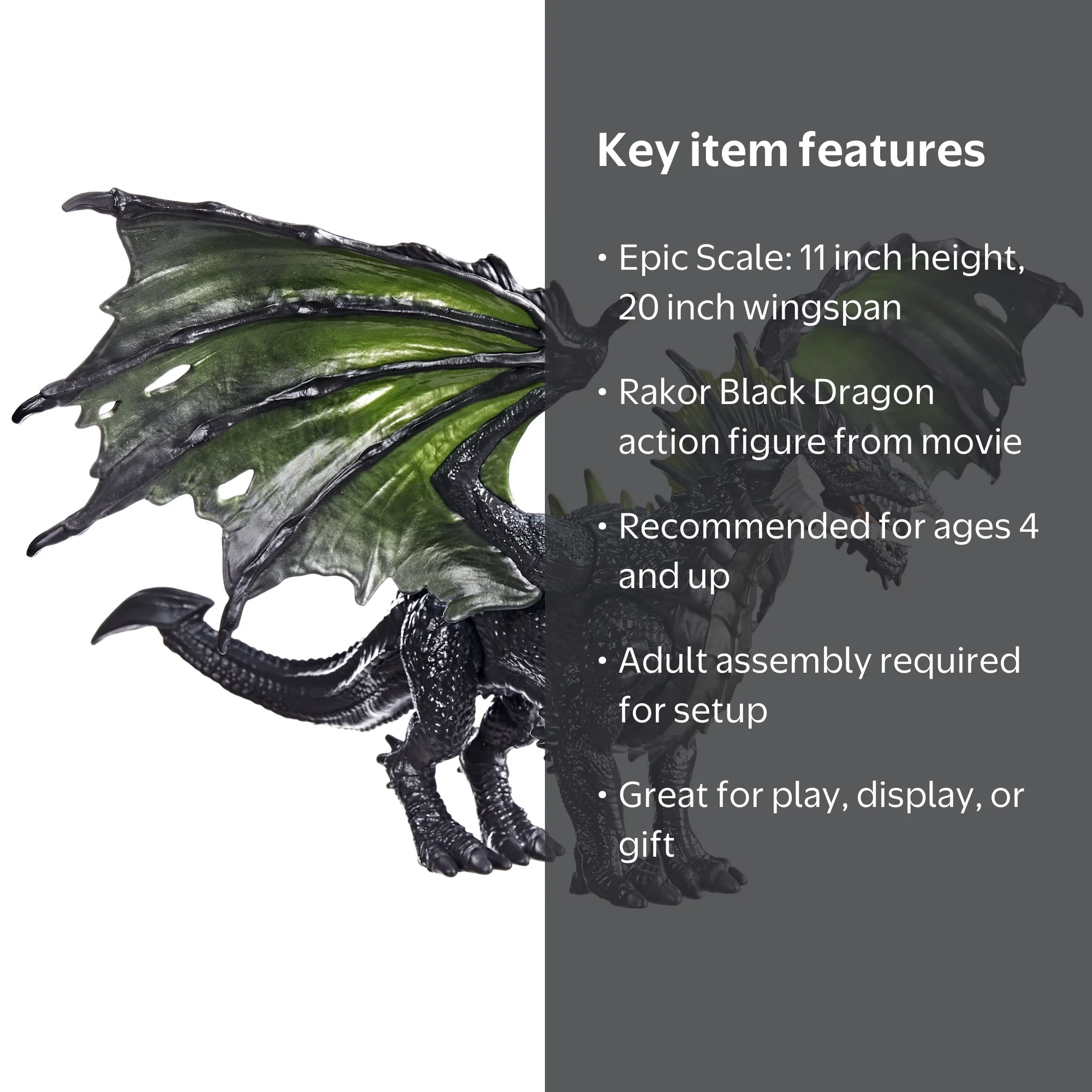 Walmart Exclusive: Dungeons & Dragons Rakor Black Dragon Action