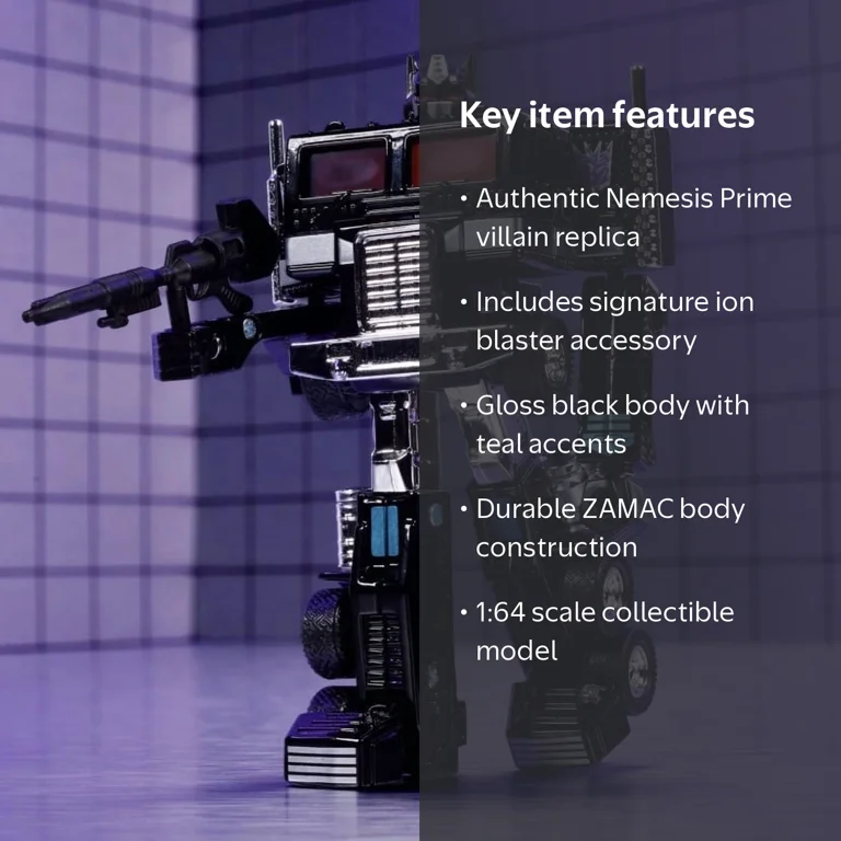 Mattel, Hot Wheels Transformers Nemesis Prime, Black - Walmart.com