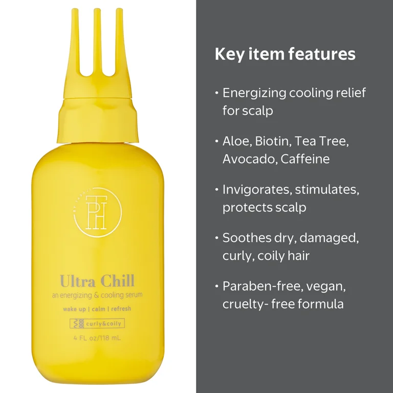 TPH BY TARAJI Ultra Chill Cooling Curly Hair Serum with Aloe Vera