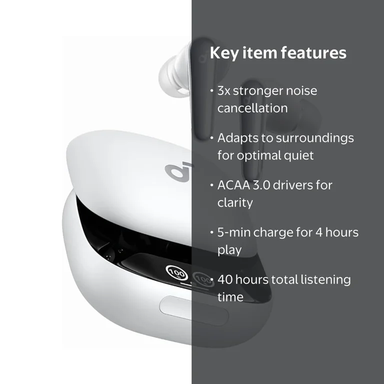 Soundcore Liberty 4 Pro by Anker, Noise Cancelling Wireless