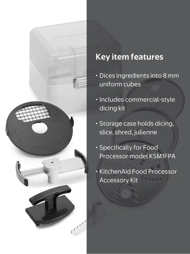 KitchenAid® Food Processor Accessory Kit (For model KSM1FPA KitchenAid® Food Processor Accessory Kit (For model KSM1FPA