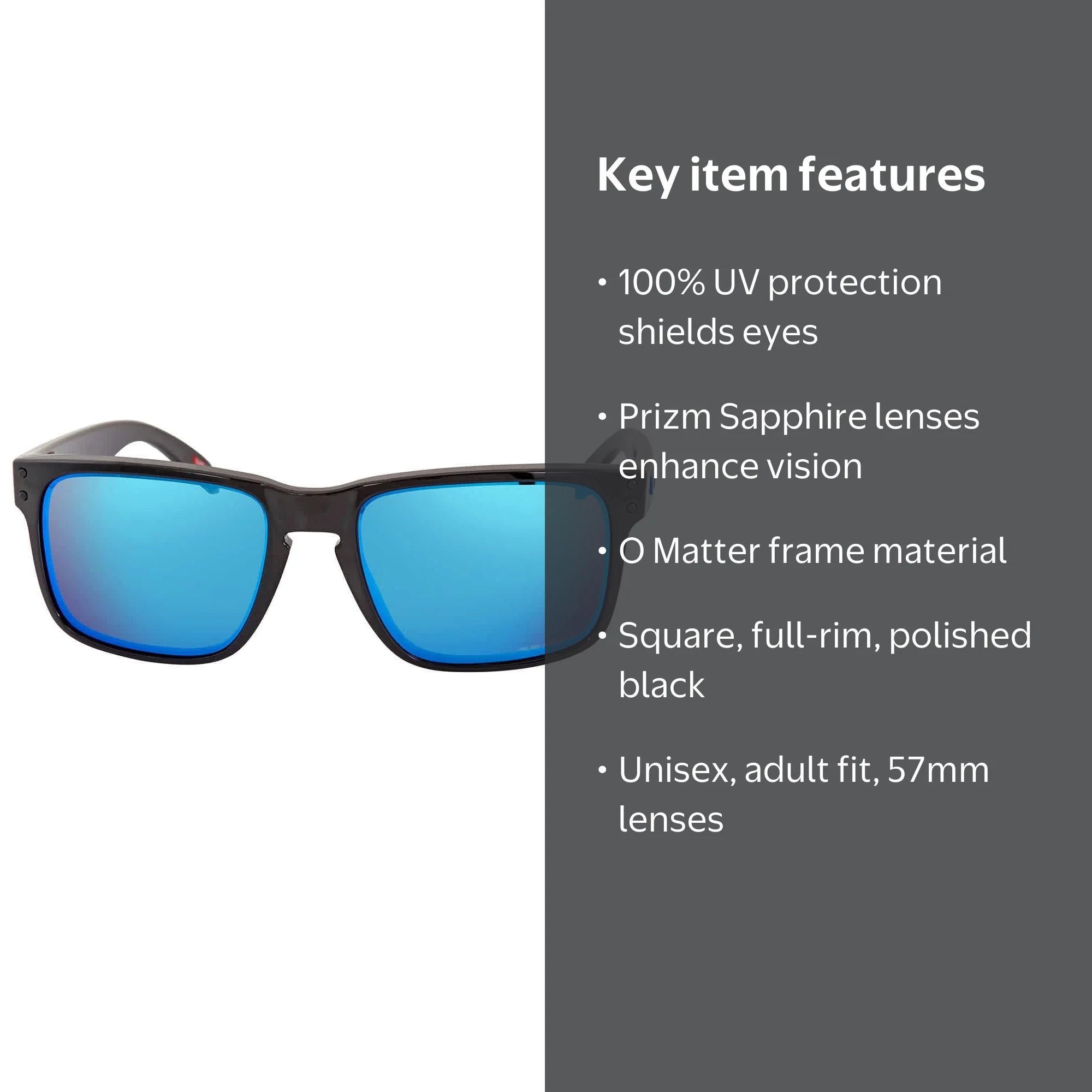 Oakley Holbrook Series, Prizm Sapphire Square Men's Sunglasses