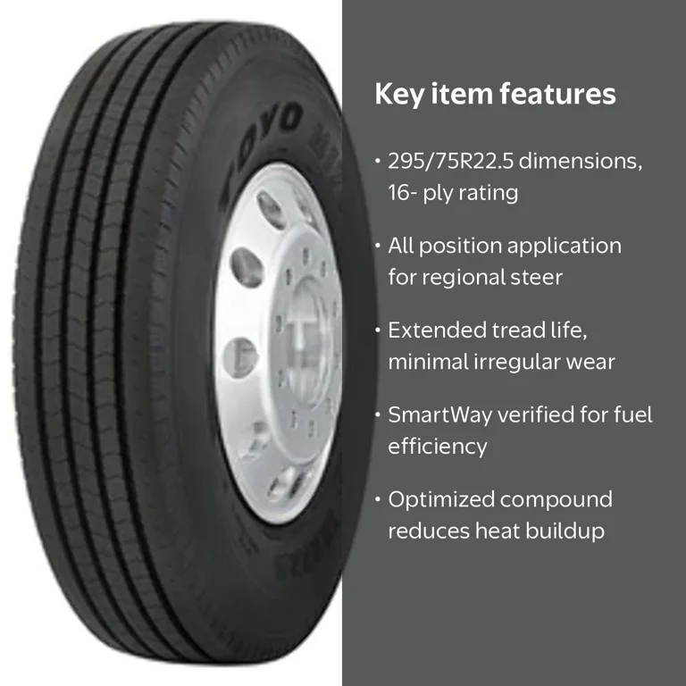 Toyo M 170 Truck Drive Road Tire 295/75R22.5 H/16PLY High