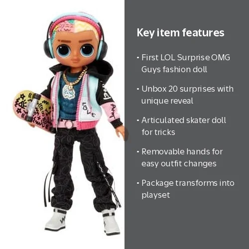 Walmart Exclusive: LOL Surprise OMG Doll Cool Lev with 20