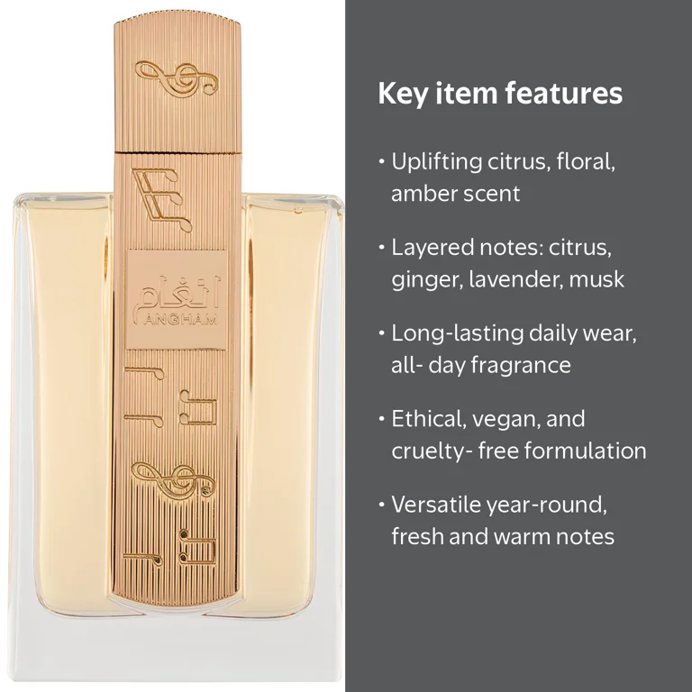 香水(女性用) Lattafa Angham Lattafa Angham Eau De Parfum Spray, 3.4 oz, Perfume for Women
