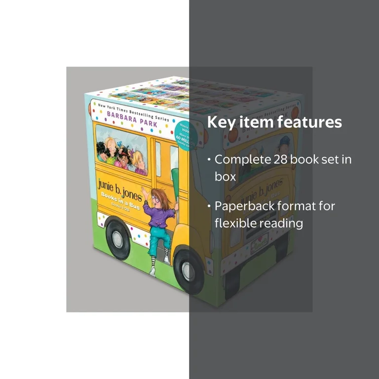 Junie B. Jones Complete Collection: 28-Book Boxed Set in a Bus by
