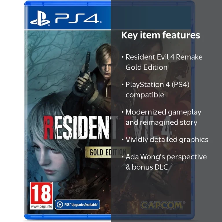 Capcom Resident Evil 4 Remake Gold Edition PS4 with Extra Content