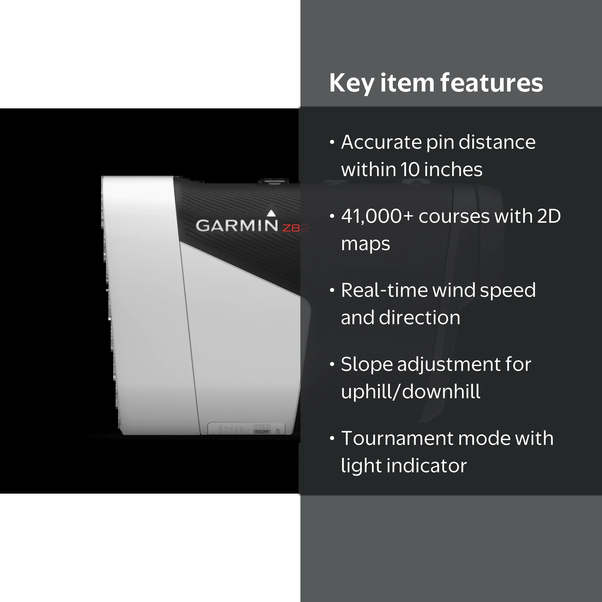 Garmin Approach Z82 Golf Rangefinder with GPS, Speed & Distance