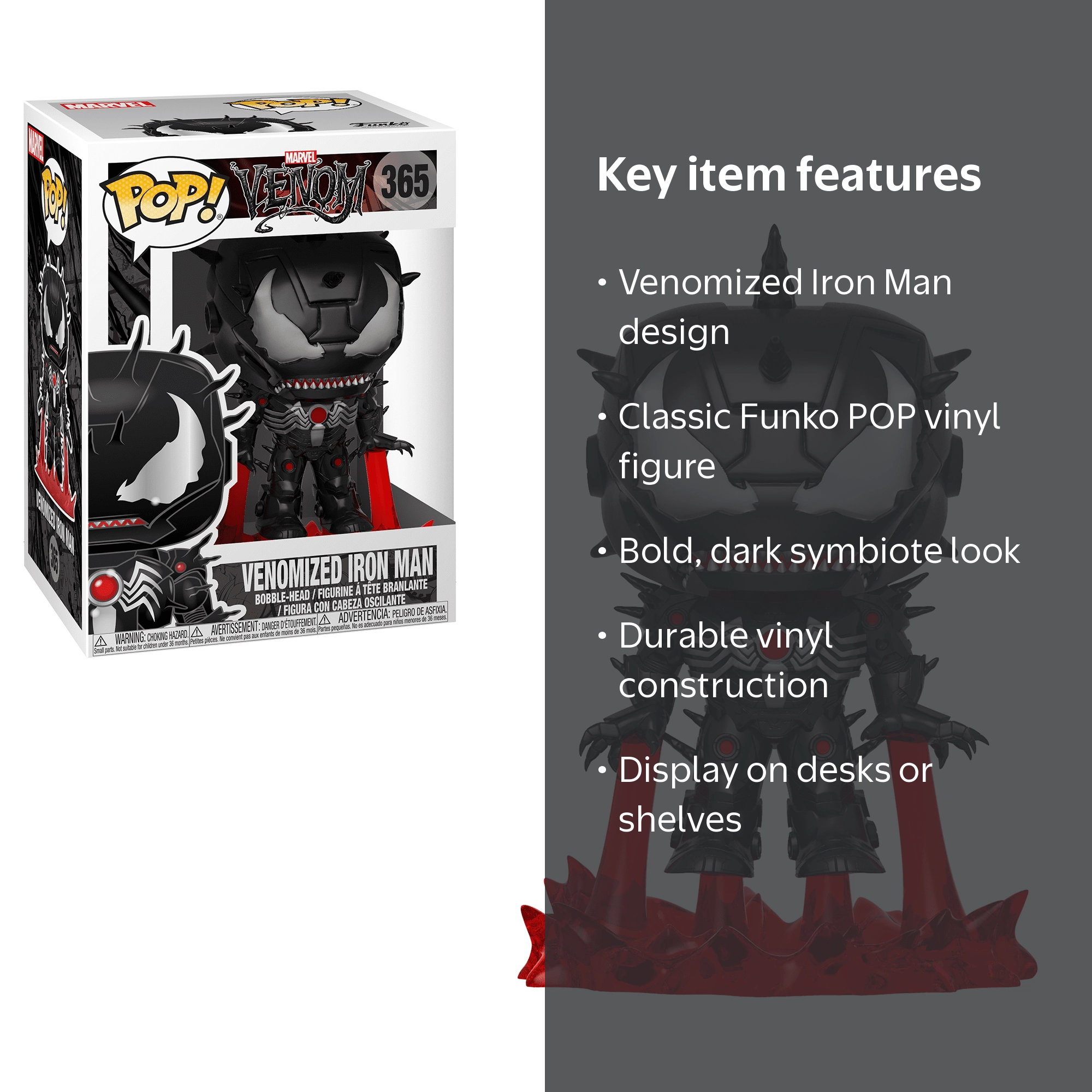 Funko POP Marvel: Venom/Iron Man - IRON MAN Action Figure