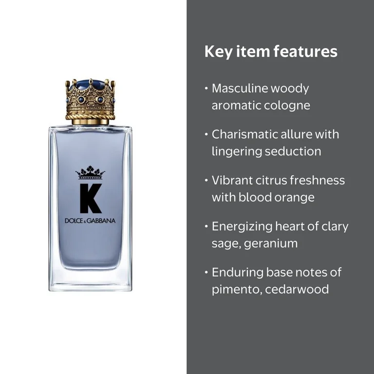 Dolce & Gabbana, K Eau De Toilette Spray, 3.4 Oz, men's cologne