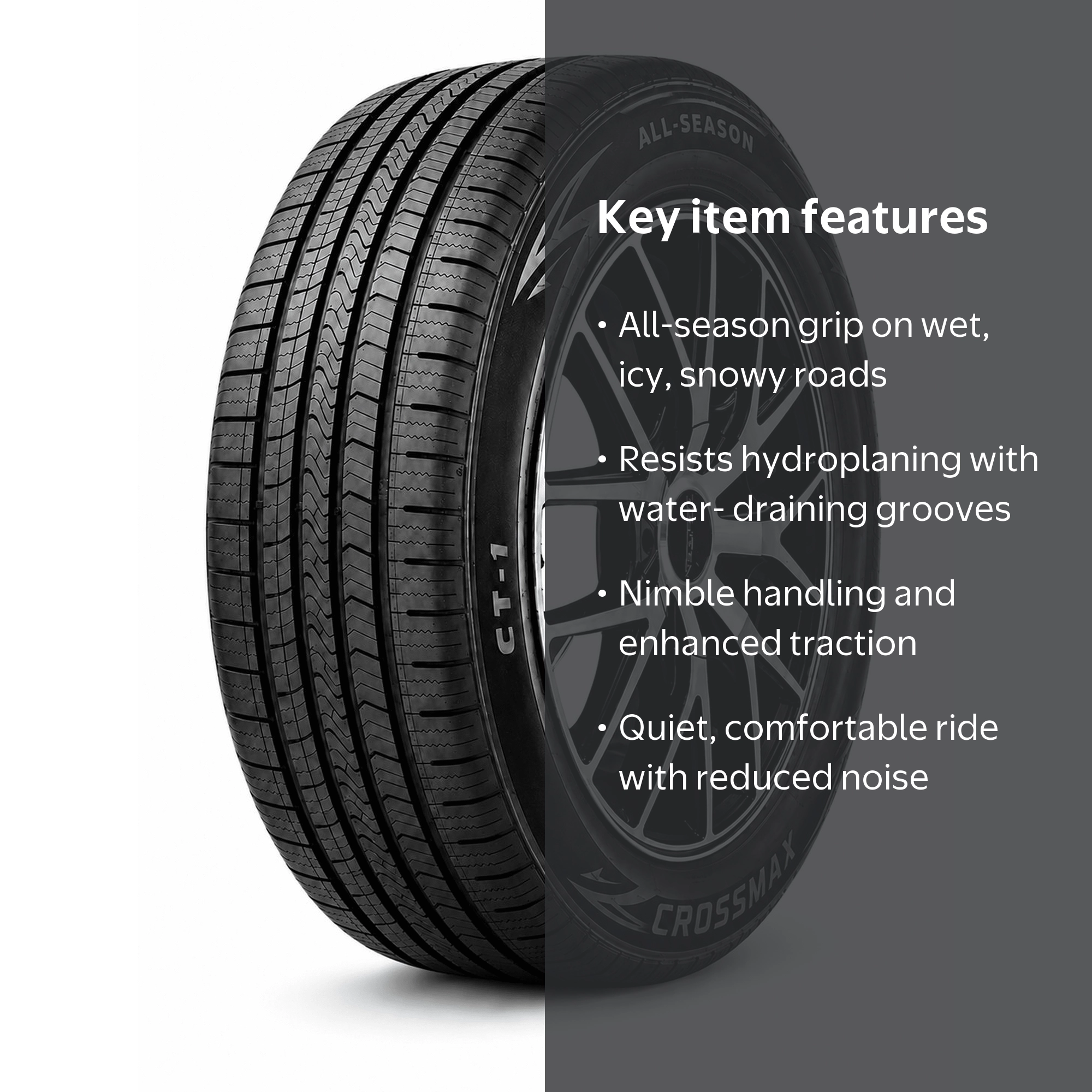 Crossmax 225/50R17 98V XL CT-1 All-Season Tire - Walmart.com