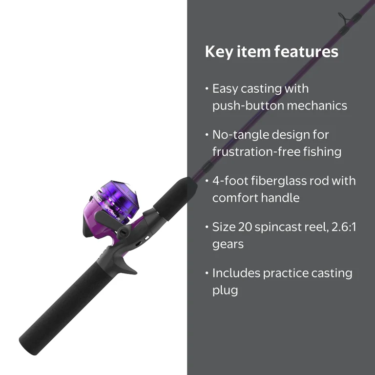 button reel fishing rod Zebco 808 Spincast and Combo, 7-Foot 2-Piece Fishing Pole, Size 80 Reel, Changeable Right- or Left-Hand Retrieve, Pre-Spooled with 20-Pound Zebco Line, Black : Sports & Outdoors HIGH SPEED The most expensive push button!