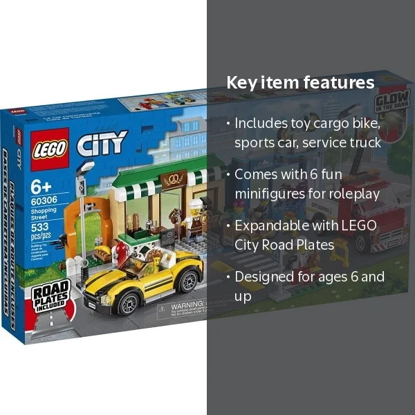 LEGO, Shopping Street 60306 Building Set, 533 Pieces - Walmart.com
