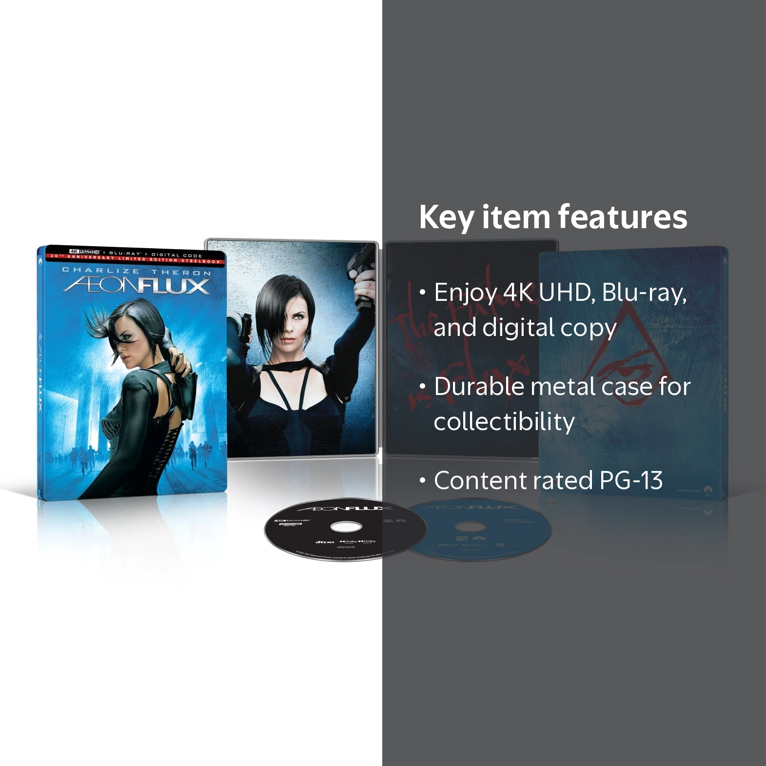 Paramount Aeon Flux Steelbook 4K Ultra HD + Blu-ray + Digital Copy