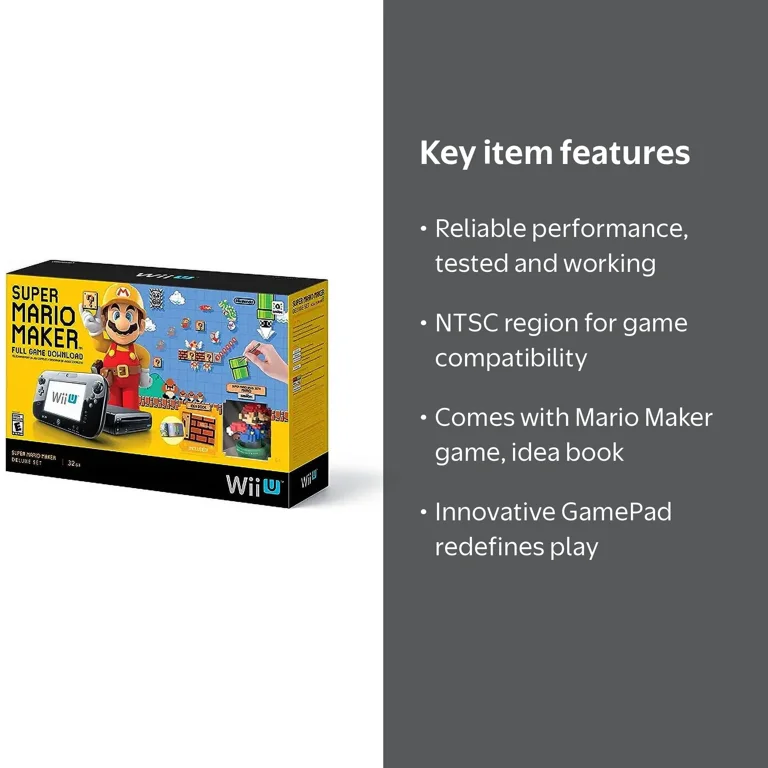 Pre-Owned Super Mario Maker Console Deluxe Set - Nintendo Wii U