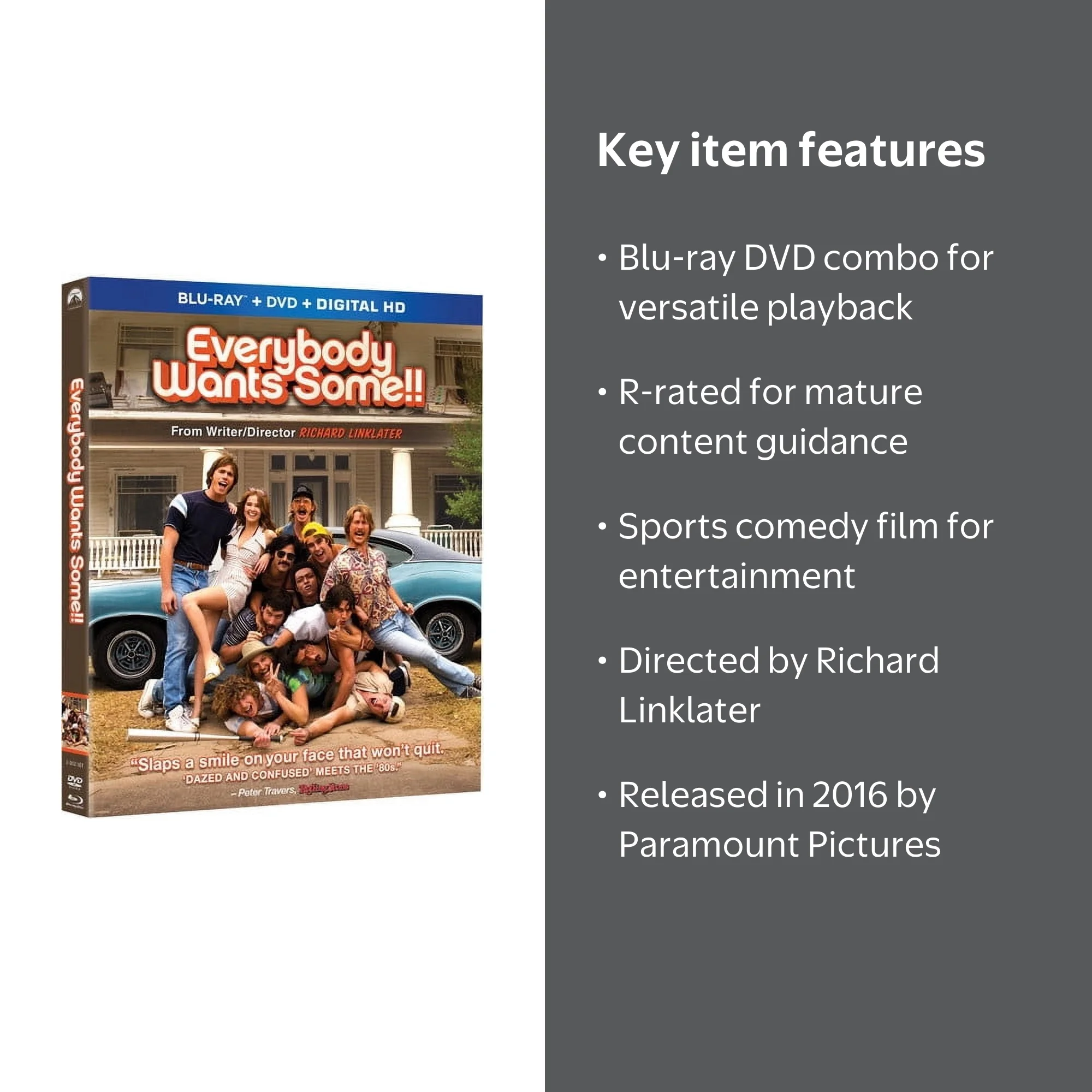 Everybody Wants Some!! (Blu-ray + DVD) - Walmart.com