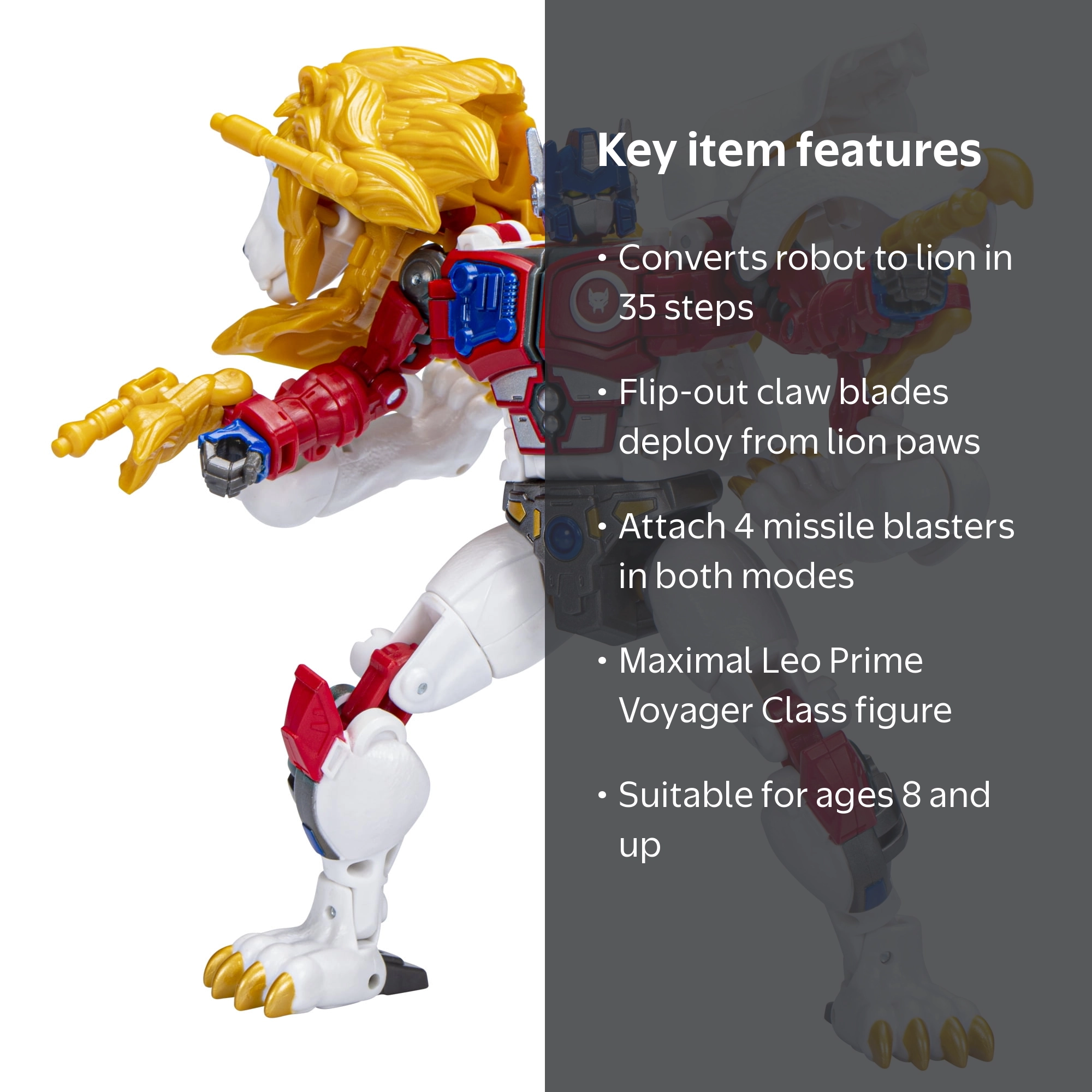 Transformers Legacy Evolution Maximal Leo Prime 7” Action Figure