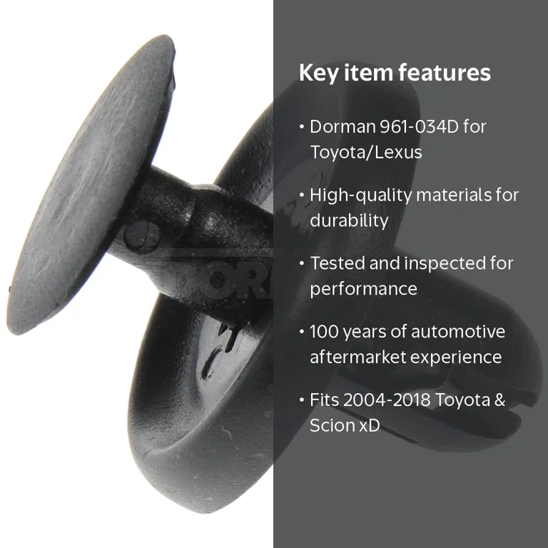 Dorman 961-034D Toyota Splash Shield Retainer - Walmart.com