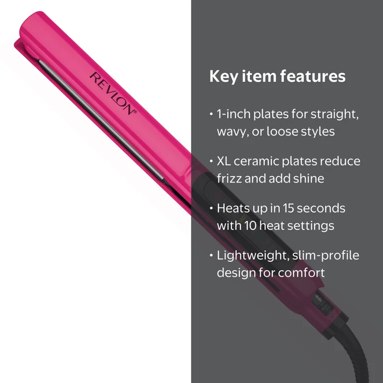 Revlon, Ceramic Flat Iron Hair Straightener, 1