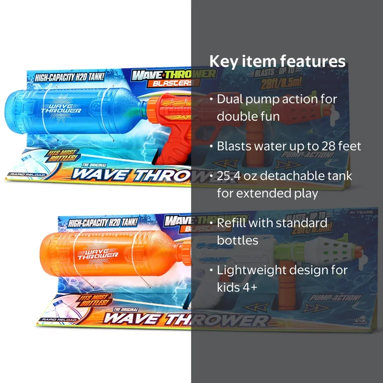 Lanard: Water Blasters - Wave Thrower Twin Pack - 2 Pump Action