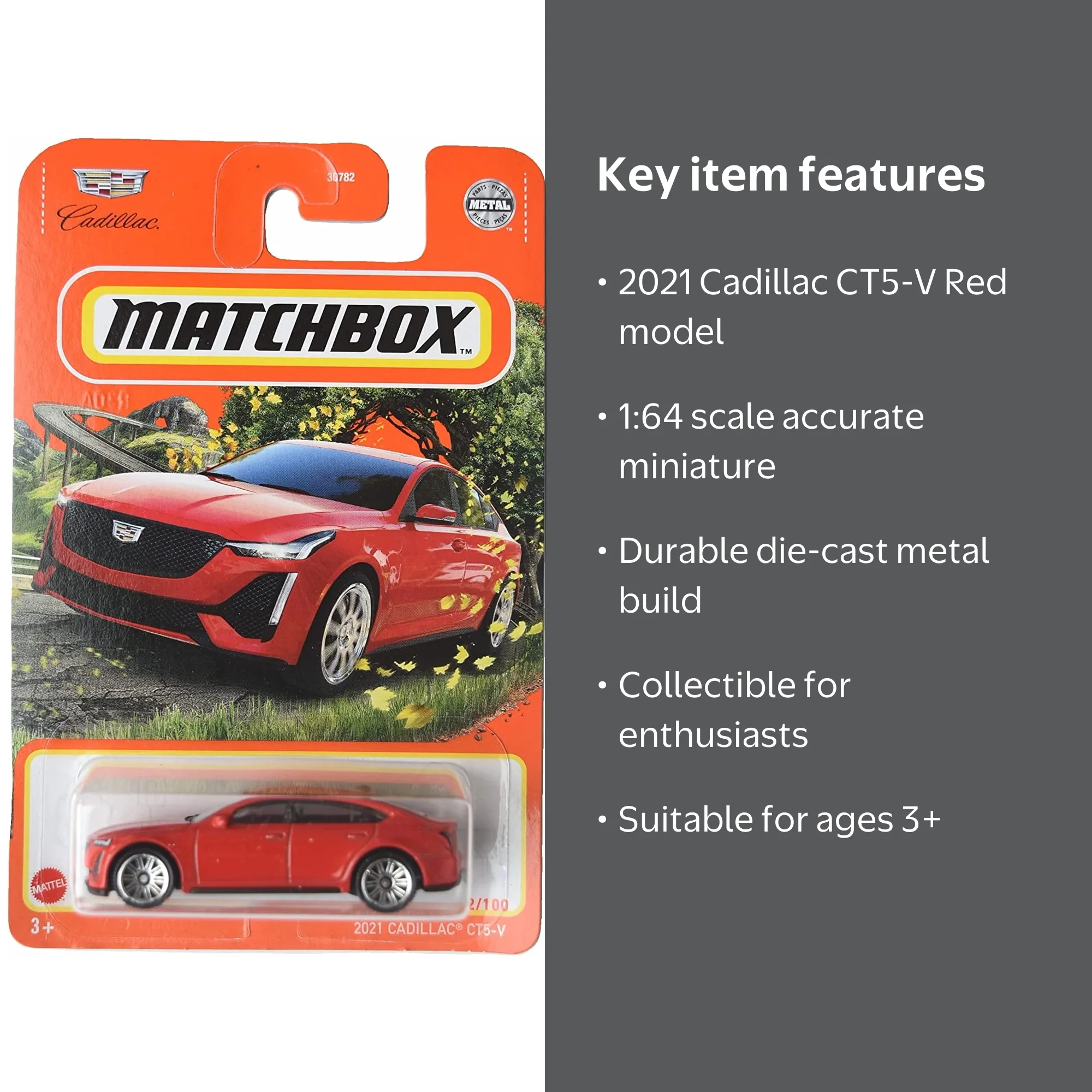 Matchbox 2021 Cadillac CT5-V (Red) 1:64 Scale - Walmart.com