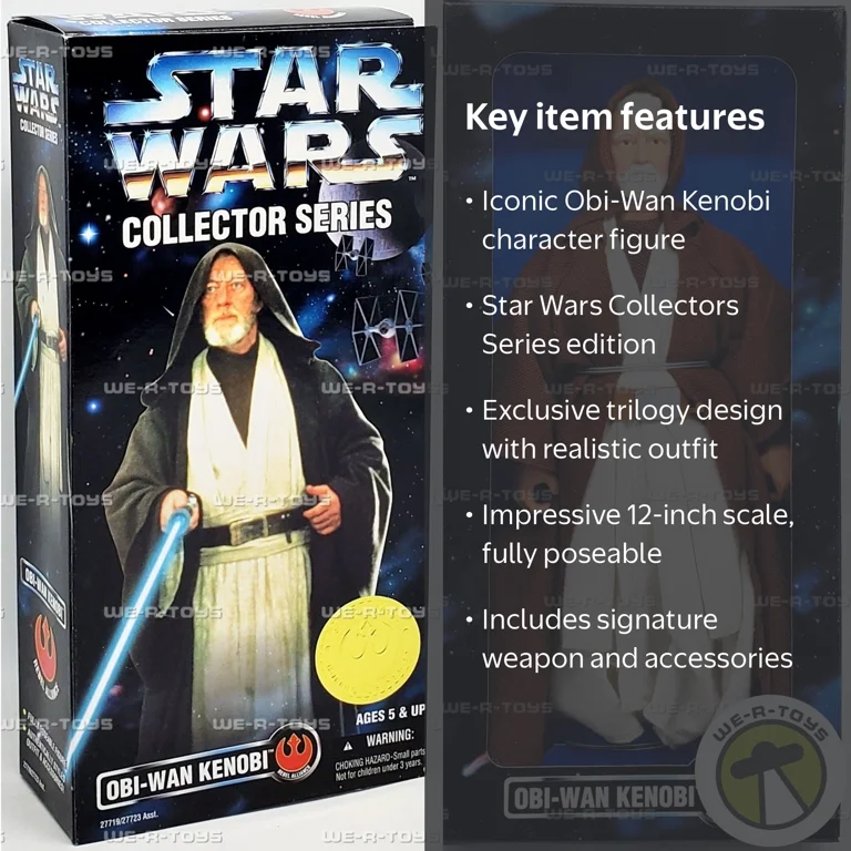 Star Wars Collectors Series OBI-Wan Kenobi 12 Inch Figure Kenner
