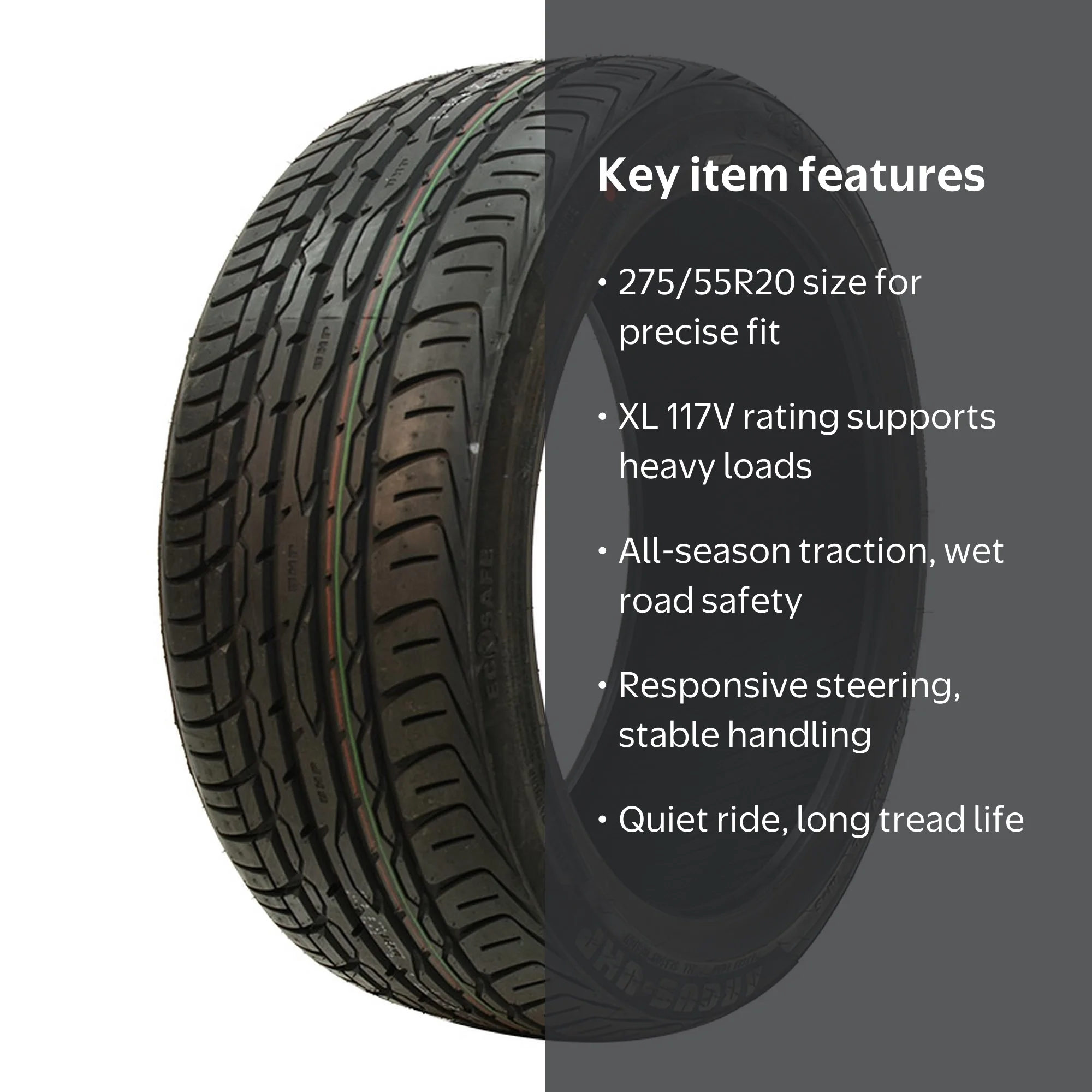 マンクス  Zenna Argus-UHP All Season 275/55R20 117V XL Passenger Tire
