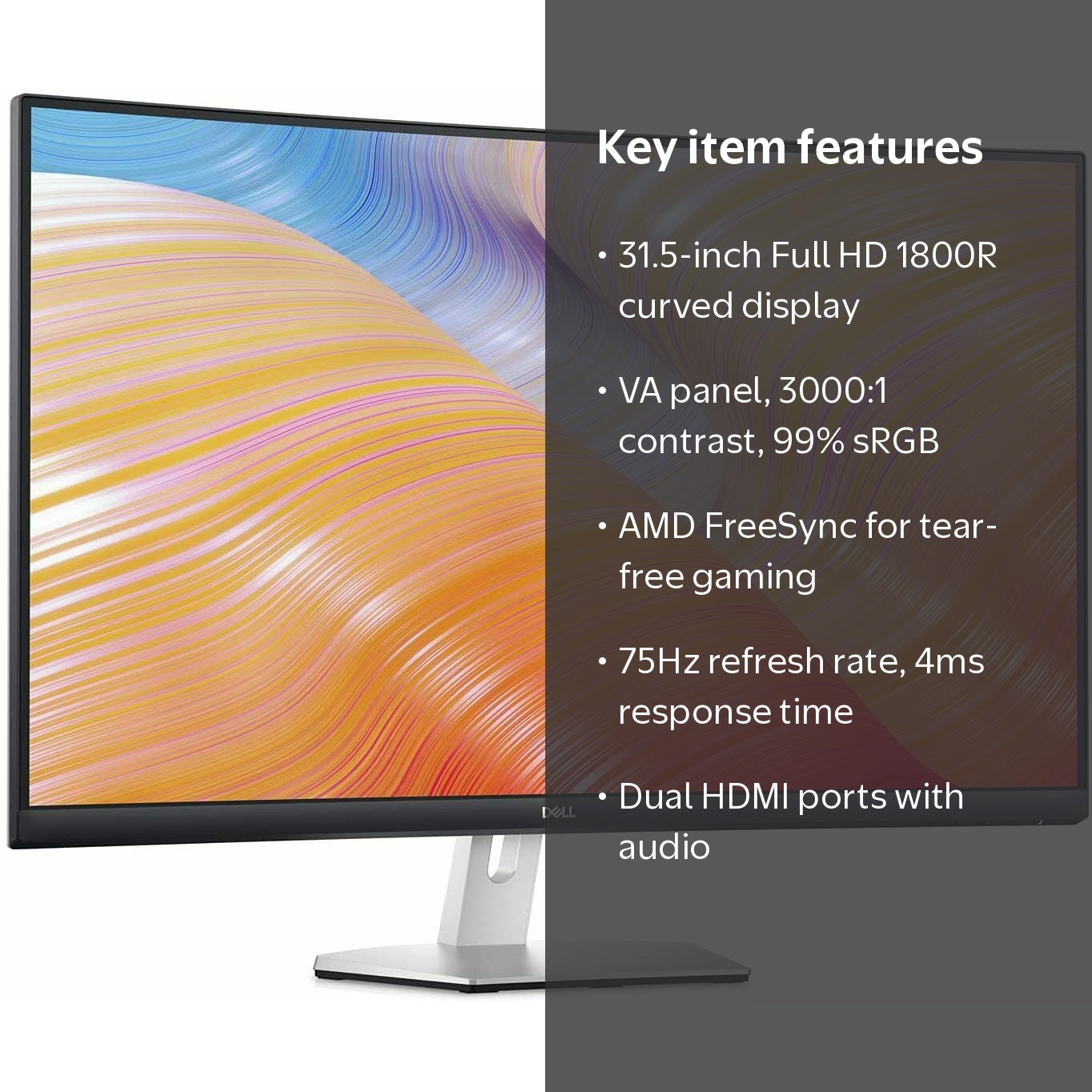 Dell S3222HN Curved LED Gaming Monitor, 32