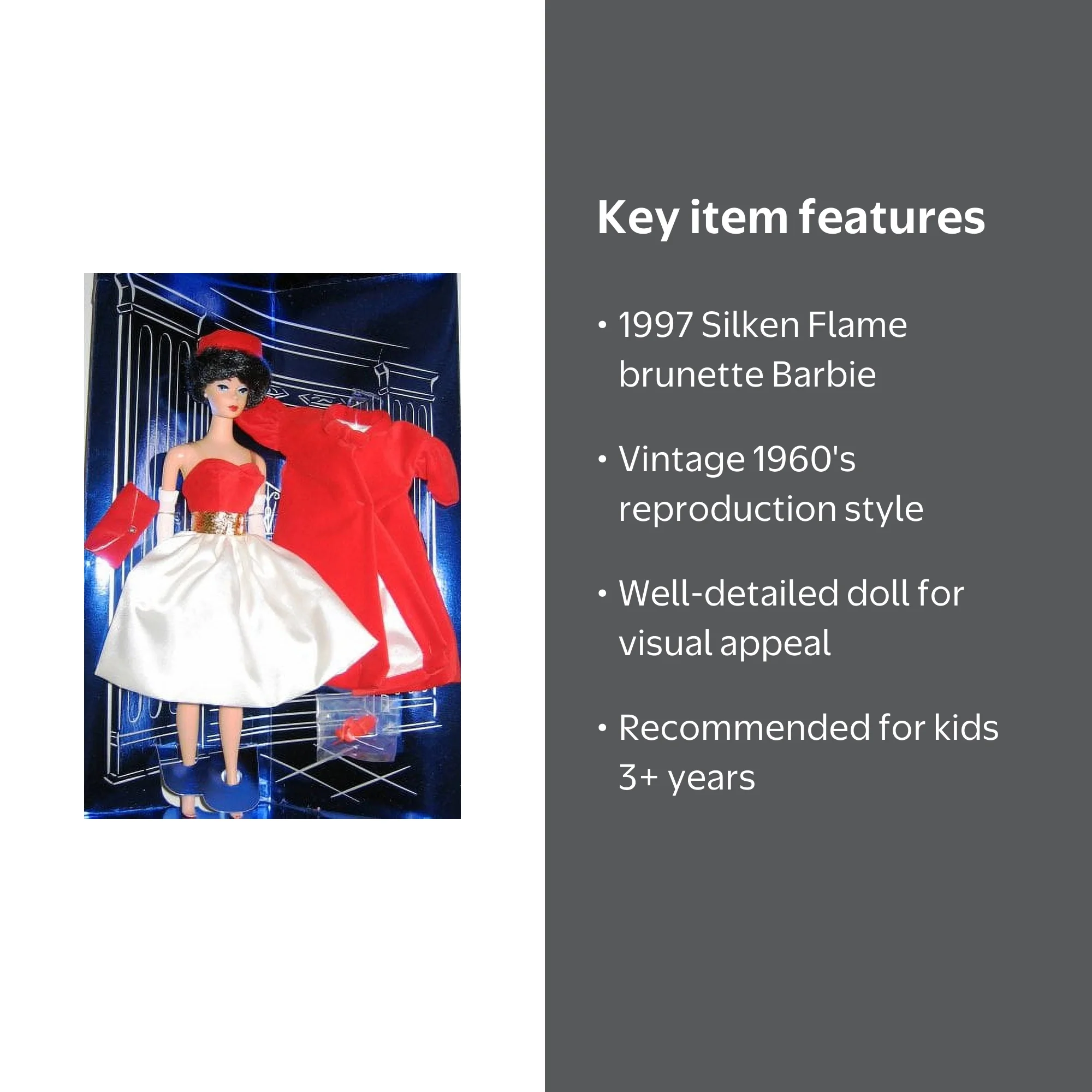 Barbie Collector's Edition: 1997 Nostalgic Silken Flame Doll