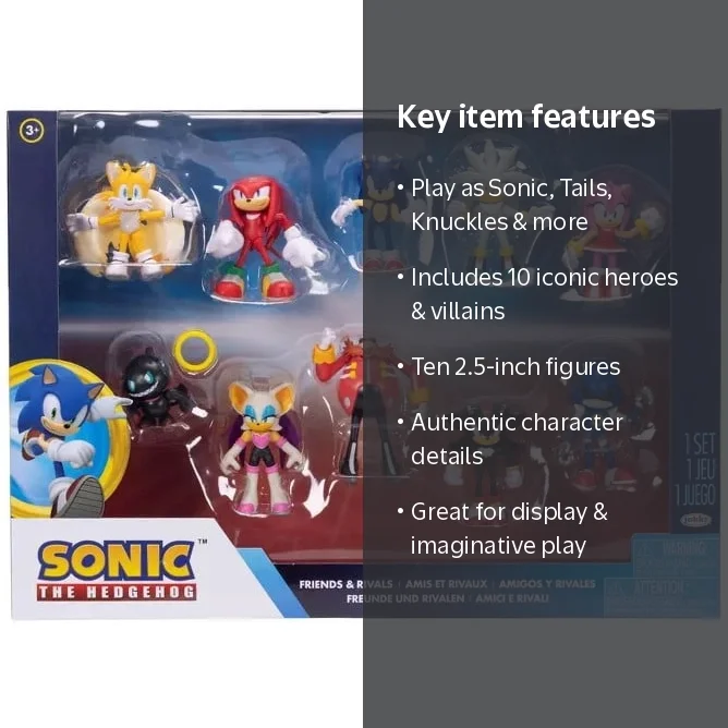 Sonic The Hedgehog Friends & Rivals Tails, Knuckles, Sonic, SIlver