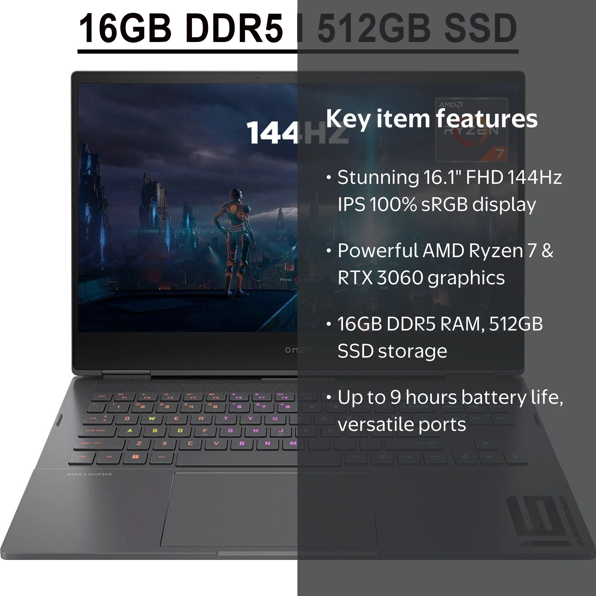 Windowsノート本体 HP OMEN 16 3060 32GB 512B SSD k2-_a1a921e6-f912-4eca-823f-