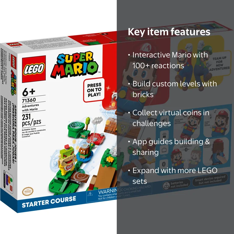 LEGO Super Mario Bros. Starter Course Set, Interactive Toy Game