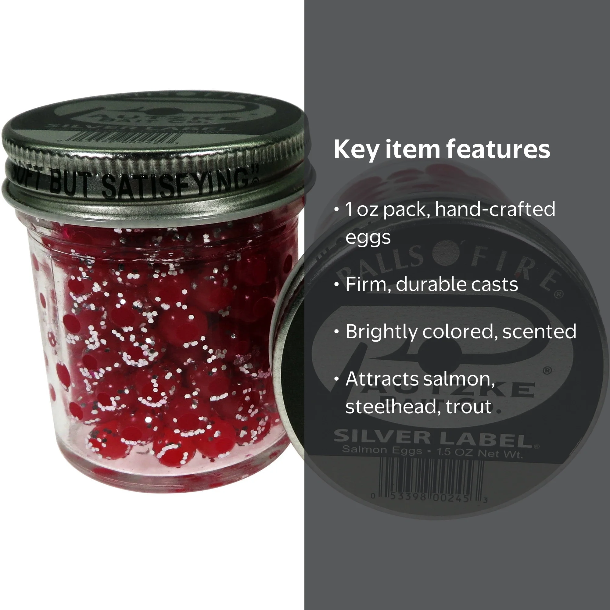 Pautzke Balls O' Fire Salmon Eggs – Silver Label 1 oz - Walmart.com
