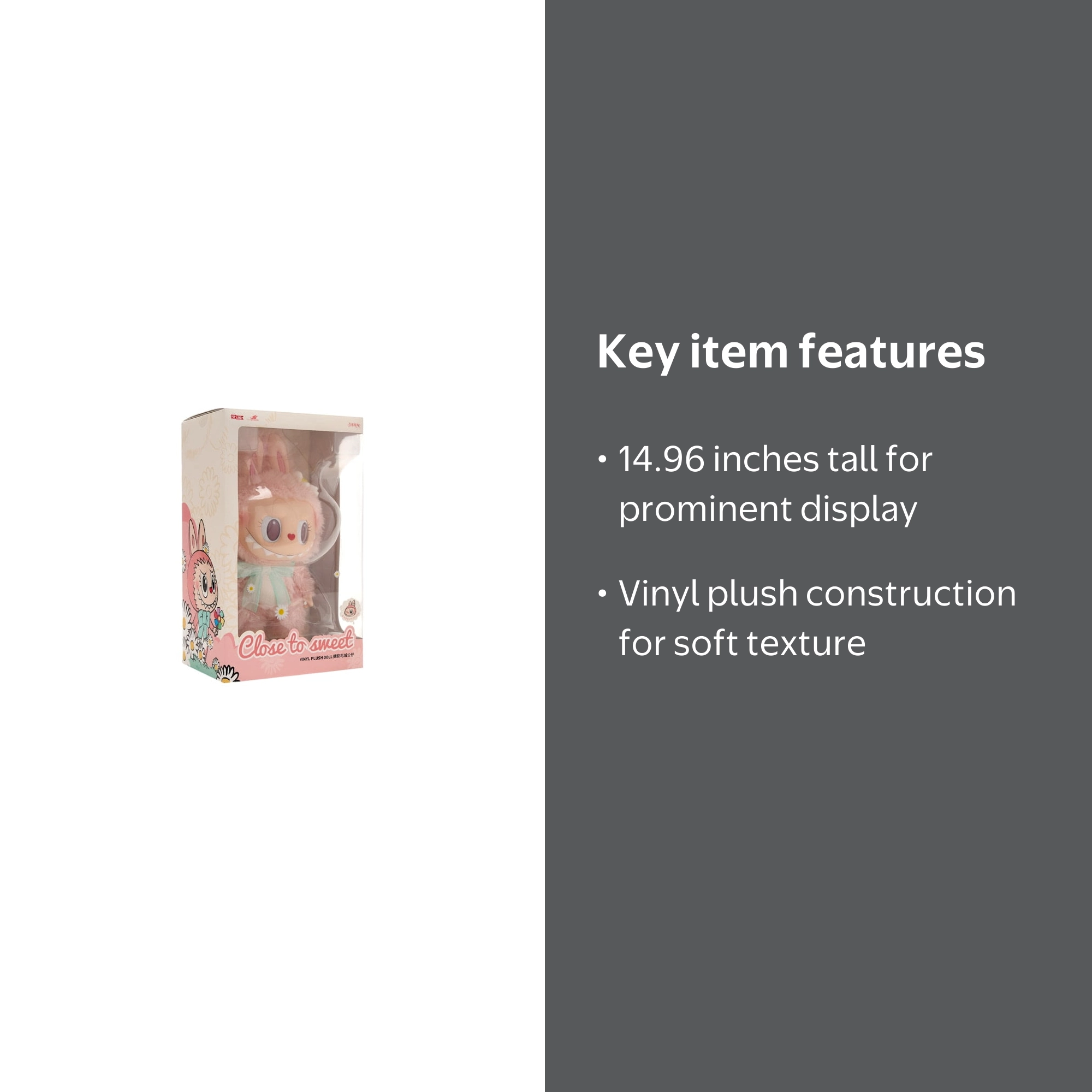 Pop Mart Labubu Mokoko Close to Sweet Vinyl Plush Doll, from