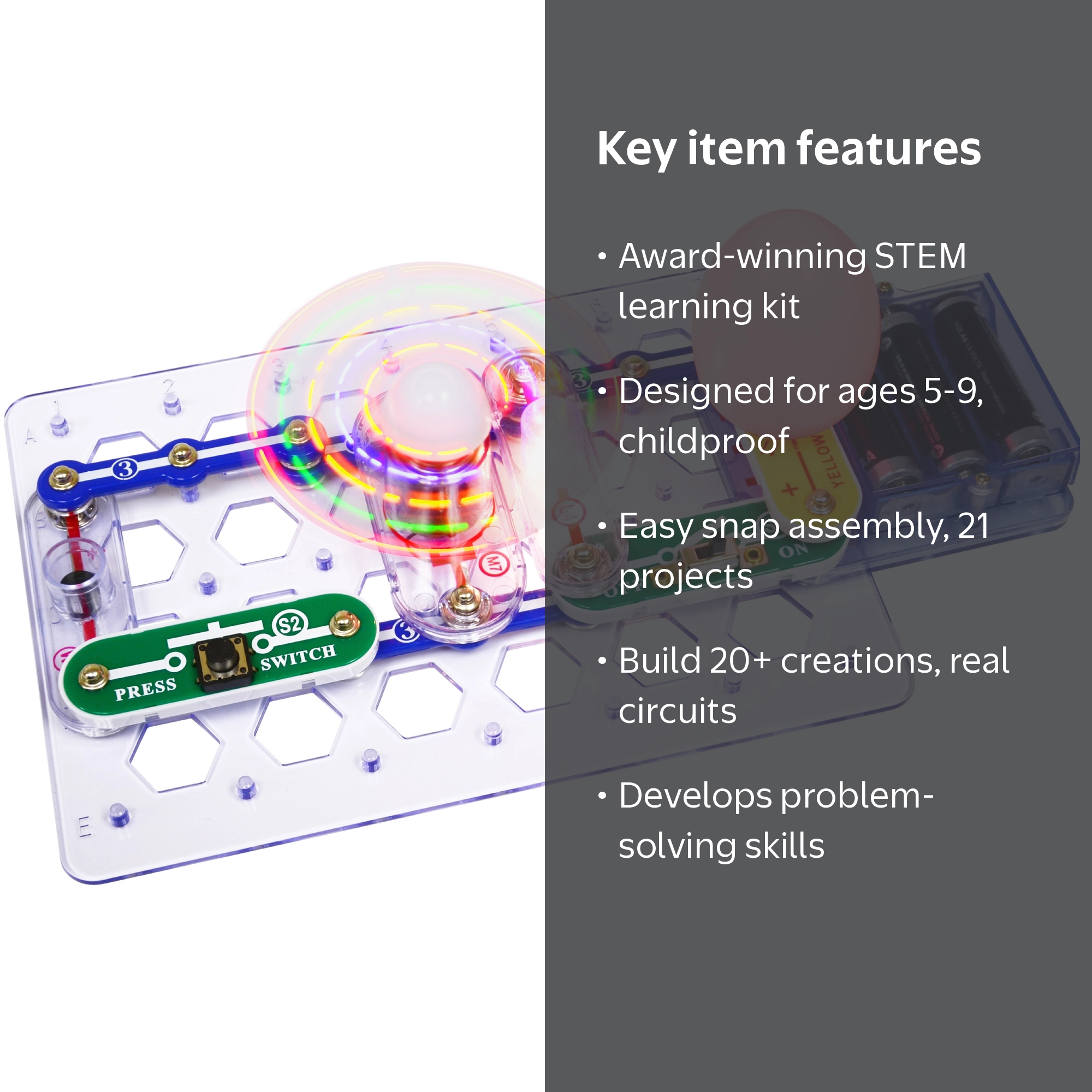 Snap Circuits, Electronics Science Kit, SCB20, STEM Exploration