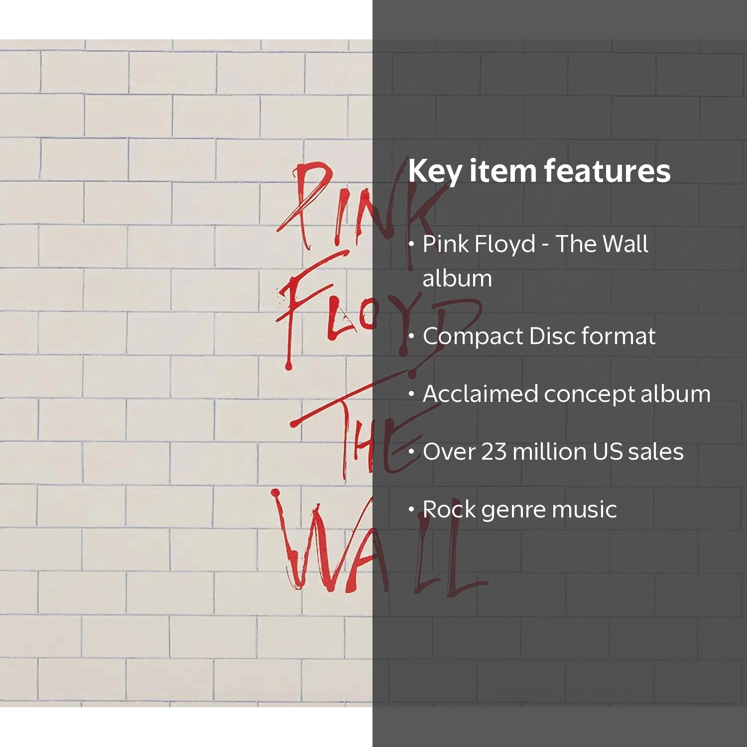 Pink Floyd - The Wall (CD) - Walmart.com