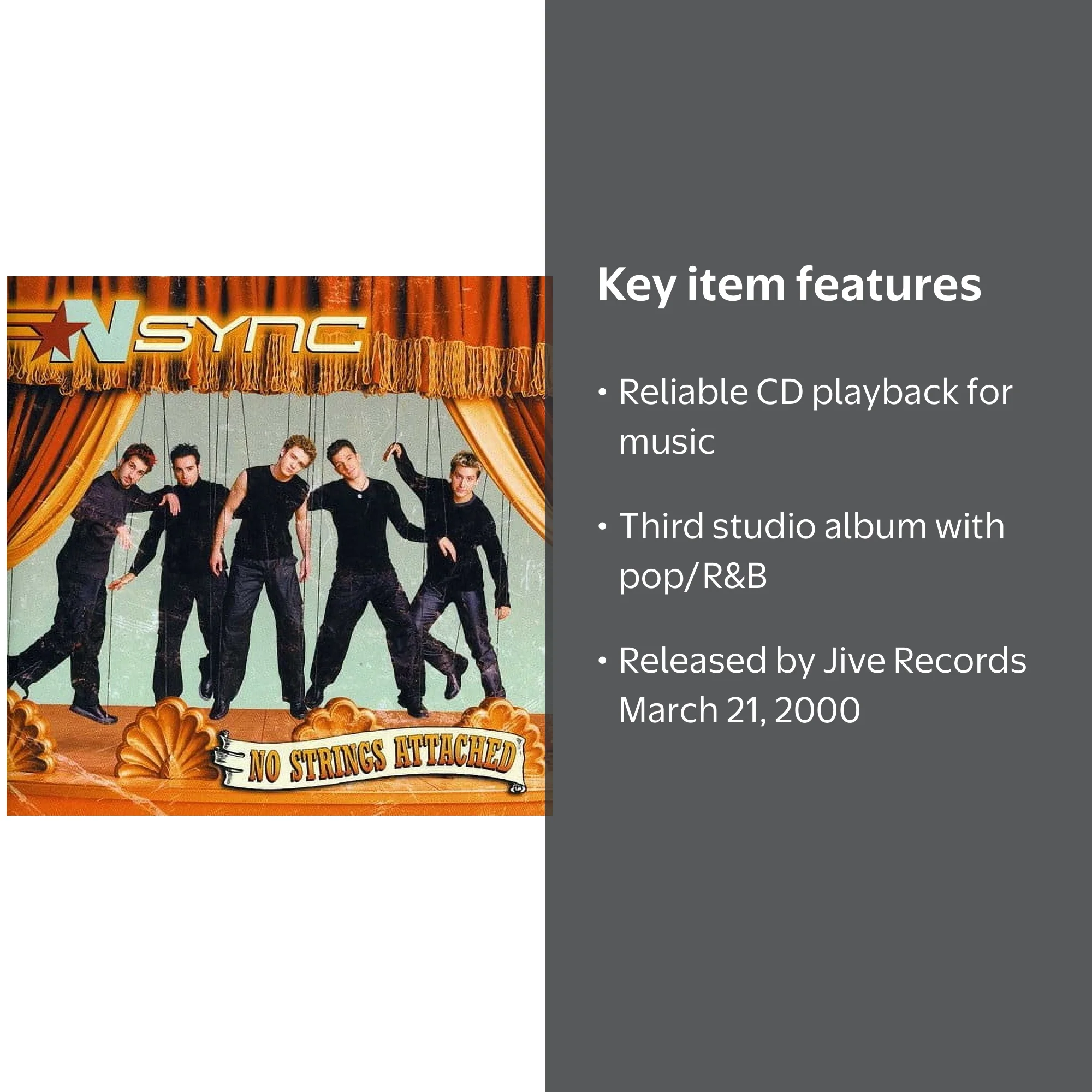 Nsync - No Strings Attached - Music & Performance - CD Album