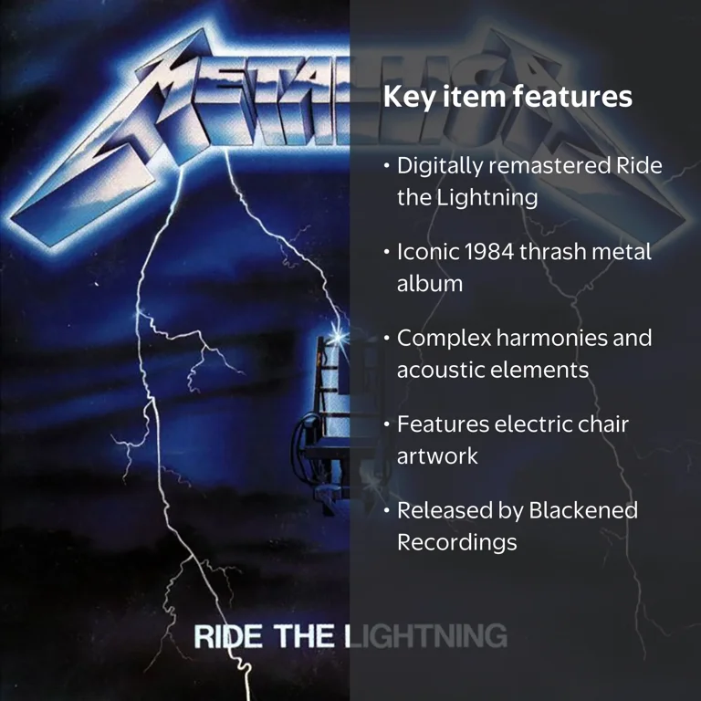 Blackened Recordings, CD, Ride the Lightning, Music & Performance
