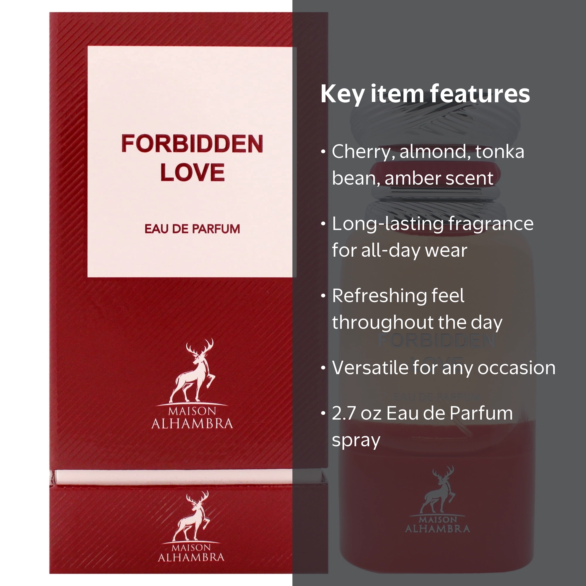 Maison Alhambra, Forbidden Love EDP Spray, 2.7 oz, Unisex